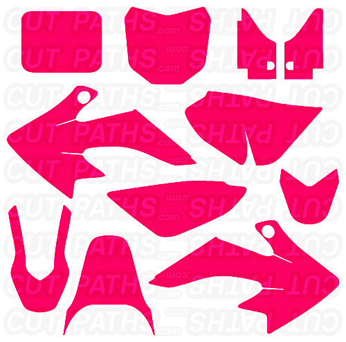 Honda CRF50F Dirt Bike Cut Path Template - 2004-2017